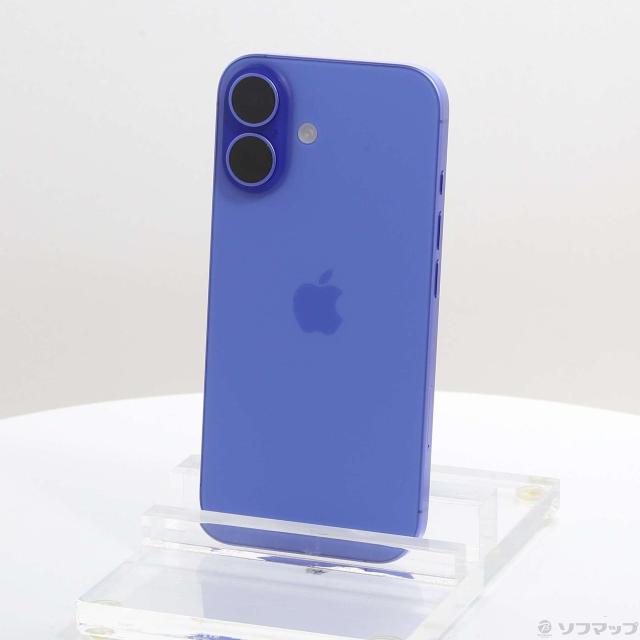 中古)Apple iPhone16 128GB ウルトラマリン 3N394J/A SIMフリー(262-ud)
