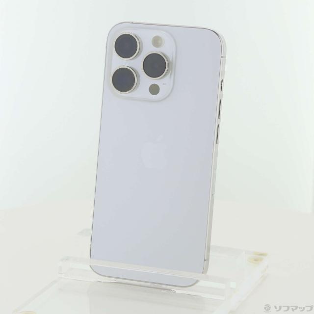 中古)Apple iPhone15 Pro 256GB ホワイトチタニウム MTUD3J/A SIM 