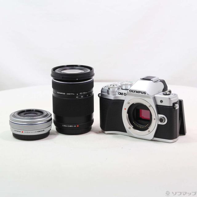 (中古)OLYMPUS OM-D E-M10 MarkIII EZ ダブルズームキット シルバー(349-ud)