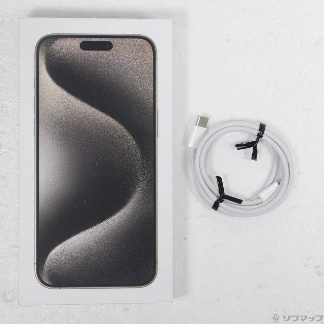 (中古)Apple iPhone15 Pro Max 256GB ナチュラルチタニウム MU6R3J/A SIMフリー(348-ud)