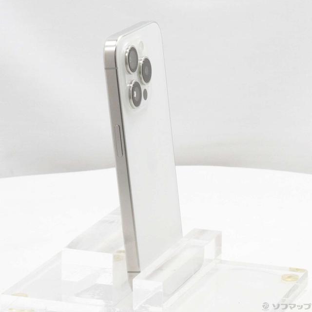 (中古)Apple iPhone15 Pro 256GB ホワイトチタニウム MTUD3J/A SIMフリー(348-ud)_3