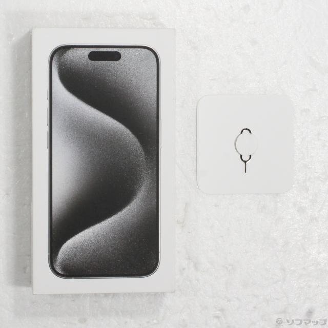 (中古)Apple iPhone15 Pro 256GB ホワイトチタニウム MTUD3J/A SIMフリー(348-ud)_4