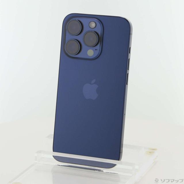(中古)Apple iPhone15 Pro 256GB ブルーチタニウム MTUG3J/A SIMフリー(348-ud)