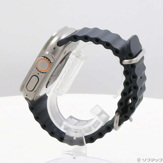 (中古)Apple Apple Watch Ultra GPS + Cellular 49mm チタニウムケース ミッドナイトオーシャンバンド(349-ud)_1