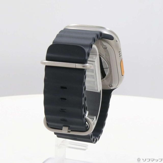 (中古)Apple Apple Watch Ultra GPS + Cellular 49mm チタニウムケース ミッドナイトオーシャンバンド(349-ud)_2