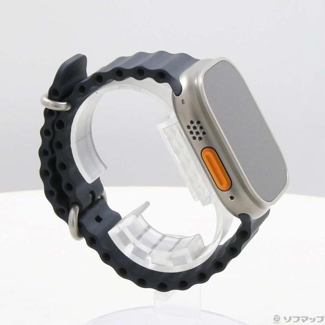 (中古)Apple Apple Watch Ultra GPS + Cellular 49mm チタニウムケース ミッドナイトオーシャンバンド(349-ud)_3