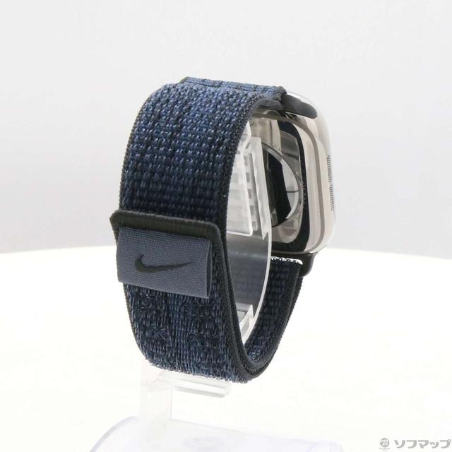 (中古)Apple Apple Watch Series 10 GPS + Cellular 46mm ナチュラルチタニウムケース ブラック/ブルーNikeスポーツループ(344-ud)_2