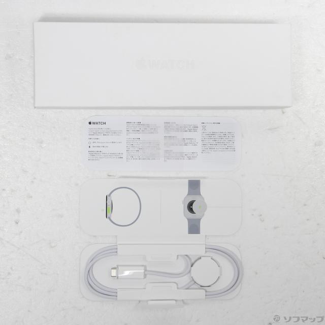 (中古)Apple Apple Watch Series 10 GPS + Cellular 46mm ナチュラルチタニウムケース ブラック/ブルーNikeスポーツループ(344-ud)_4