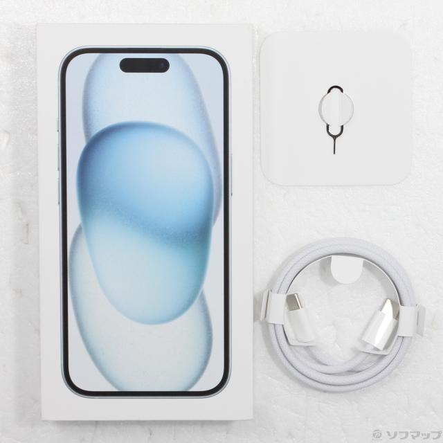 中古)Apple iPhone15 256GB ブルー MTMR3J/A SIMフリー(368-ud) 