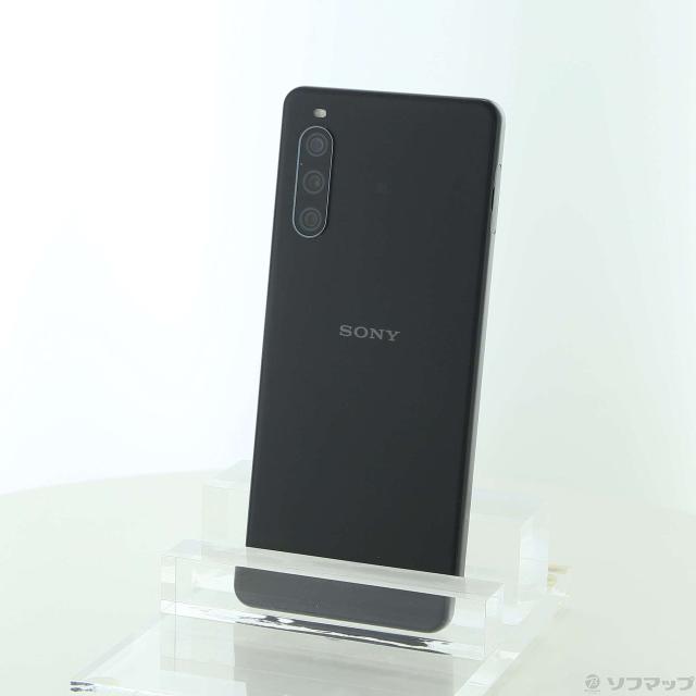(中古)SONY Xperia 10 IV 128GB ブラック A202SO Softbank SIMフリー (ネットワーク利用制限▲)(377-ud)