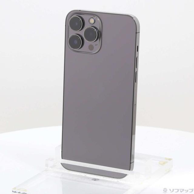 (中古)Apple iPhone13 Pro Max 128GB グラファイト MLJ43J/A SIMフリー(258-ud)