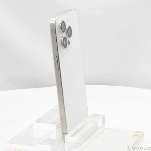 (中古)Apple iPhone15 Pro Max 256GB ホワイトチタニウム MU6Q3J/A SIMフリー(295-ud)