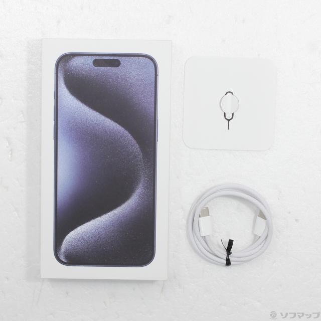 (中古)Apple iPhone15 Pro Max 256GB ブルーチタニウム MU6T3J/A SIMフリー(349-ud)