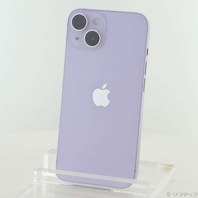 (中古)Apple iPhone14 128GB パープル MPUY3J/A SIMフリー(269-ud)