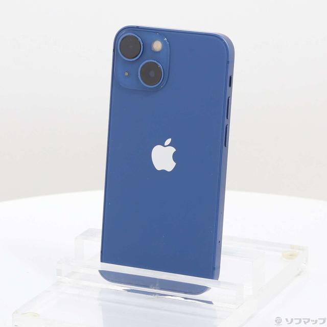 (中古)Apple iPhone13 mini 256GB ブルー MLJN3J/A SIMフリー(348-ud)