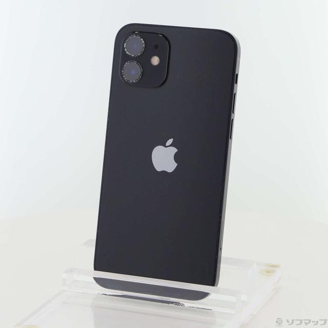 (中古)Apple iPhone12 128GB ブラック MGHU3J/A SIMフリー(349-ud)