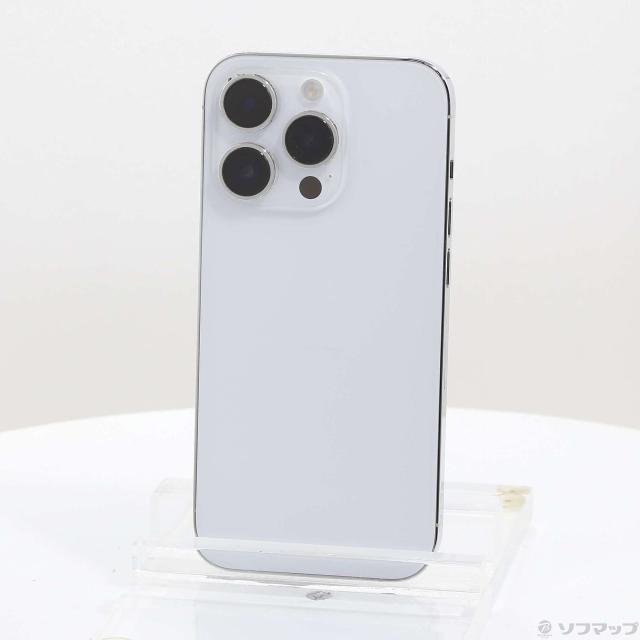(中古)Apple iPhone14 Pro 128GB シルバー MQ013J/A SIMフリー(348-ud)