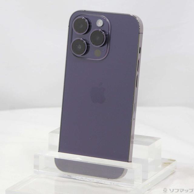 中古)Apple iPhone14 Pro 128GB ディープパープル MQ0F3J/A SIM