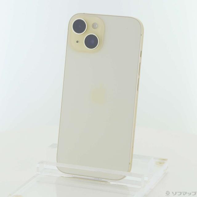 中古)Apple iPhone15 128GB イエロー MTMK3J/A SIMフリー(262-ud)