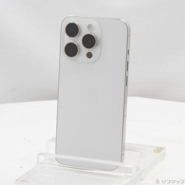 中古品〕 iPhone15 Pro 256GB ホワイトチタニウム MTUD3J／A SIMフリー