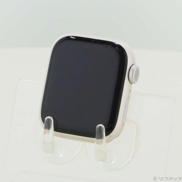 (中古)Apple Apple Watch Series 8 GPS 41mm スターライトアルミニウムケース バンド無し(349-ud)