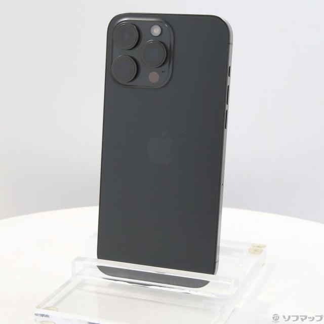 (中古)Apple iPhone15 Pro Max 256GB ブラックチタニウム MU6P3J/A SIMフリー(297-ud)