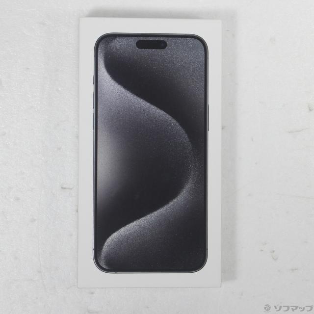 (中古)Apple iPhone15 Pro Max 256GB ブラックチタニウム MU6P3J/A SIMフリー(297-ud)