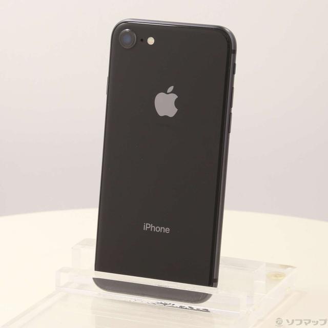 中古)Apple iPhone8 64GB スペースグレイ MQ782J/A SIMフリー(251-ud)