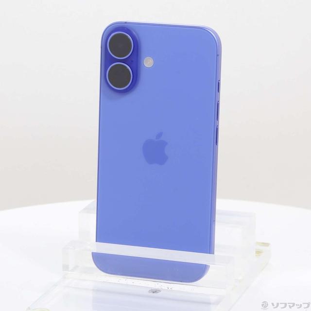 (中古)Apple iPhone16 256GB ウルトラマリン MYE03J/A SIMフリー(295-ud)