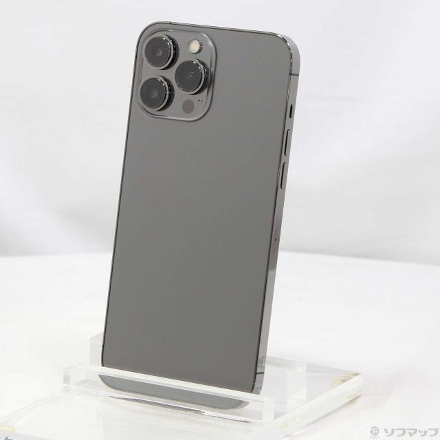 (中古)Apple iPhone13 Pro Max 128GB グラファイト MLJ43J/A SIMフリー(377-ud)