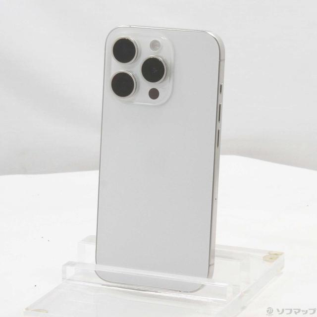 中古)Apple iPhone15 Pro 256GB ホワイトチタニウム MTUD3J/A SIM