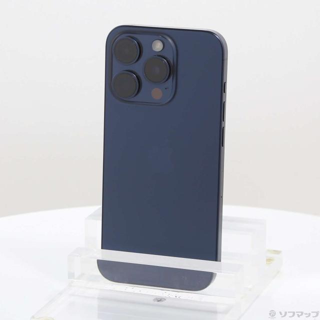 (中古)Apple iPhone15 Pro 256GB ブルーチタニウム MTUG3J/A SIMフリー(368-ud)