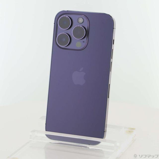 (中古)Apple iPhone14 Pro 256GB ディープパープル MQ1E3J/A SIMフリー(297-ud)