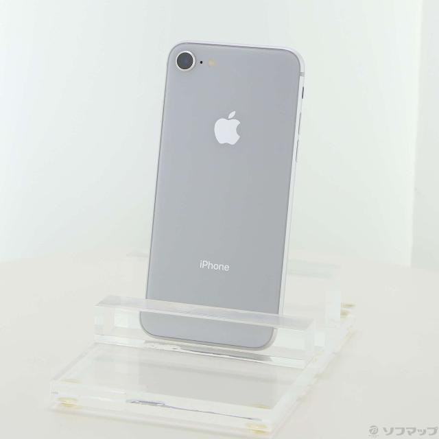 (中古)Apple iPhone8 64GB シルバー MQ792J/A SIMフリー(348-ud)