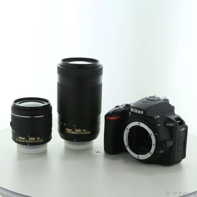 中古)Nikon NIKON D5600 ダブルズームキット ブラック(368-ud)