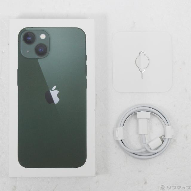 (中古)Apple iPhone13 128GB グリーン MNGG3J/A SIMフリー(371-ud)_4