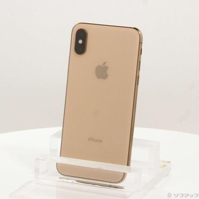 (中古)Apple iPhoneXS 256GB ゴールド NTE22J/A SIMフリー(269-ud)