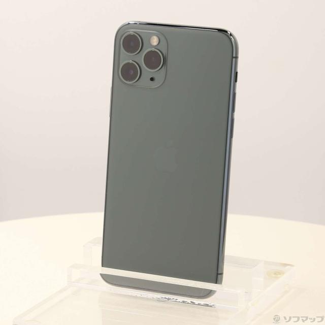 中古)Apple iPhone11 Pro 256GB ミッドナイトグリーン MWCC2J/A SIM