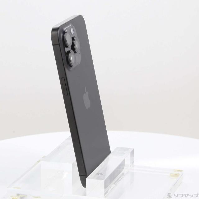 (中古)Apple iPhone15 Pro Max 256GB ブラックチタニウム MU6P3J/A SIMフリー(348-ud)