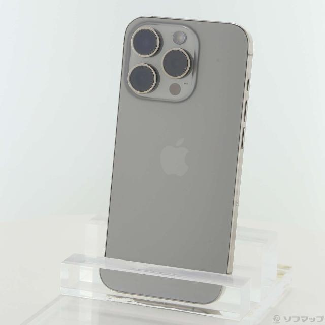 (中古)Apple iPhone15 Pro 256GB ナチュラルチタニウム MTUF3J/A SIMフリー(368-ud)