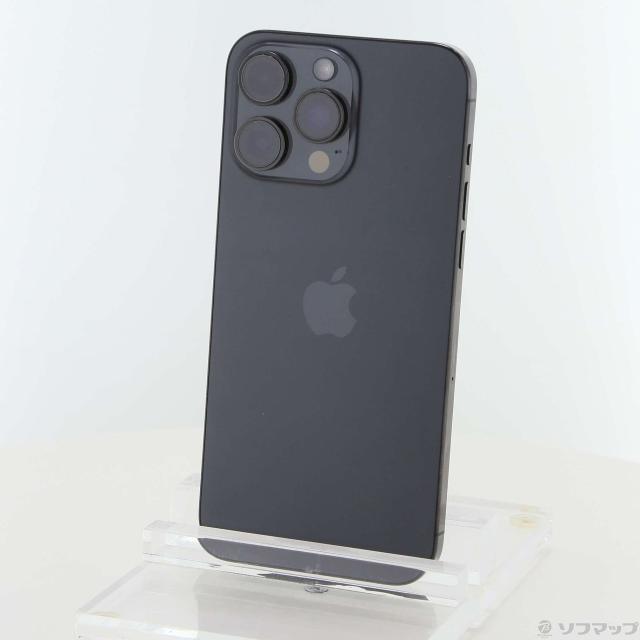 (中古)Apple iPhone15 Pro Max 256GB ブラックチタニウム MU6P3J/A SIMフリー(251-ud)