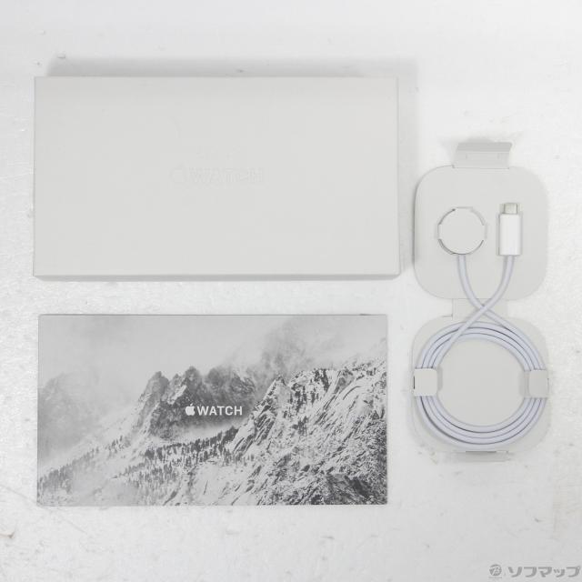(中古)Apple Apple Watch Ultra GPS + Cellular 49mm チタニウムケース グリーンアルパインループ(349-ud)_4