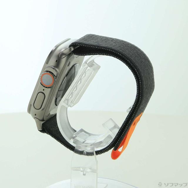 (中古)Apple Apple Watch Ultra GPS + Cellular 49mm チタニウムケース ブラック/グレイトレイルループ(349-ud)_1