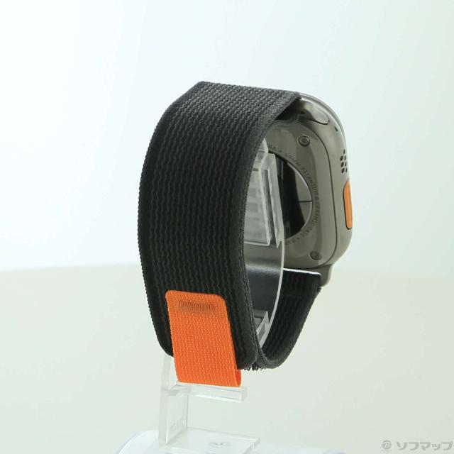 (中古)Apple Apple Watch Ultra GPS + Cellular 49mm チタニウムケース ブラック/グレイトレイルループ(349-ud)_2