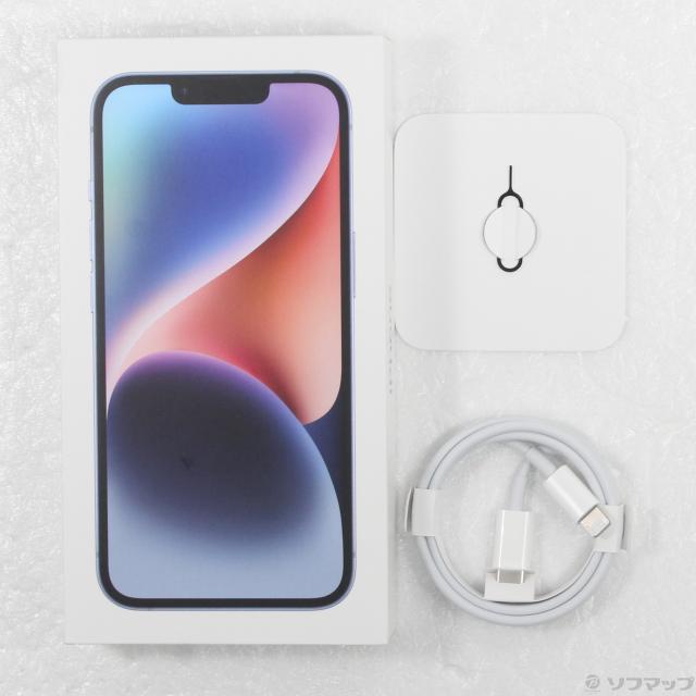 (中古)Apple iPhone14 256GB ブルー MPWN3J/A SIMフリー(269-ud)