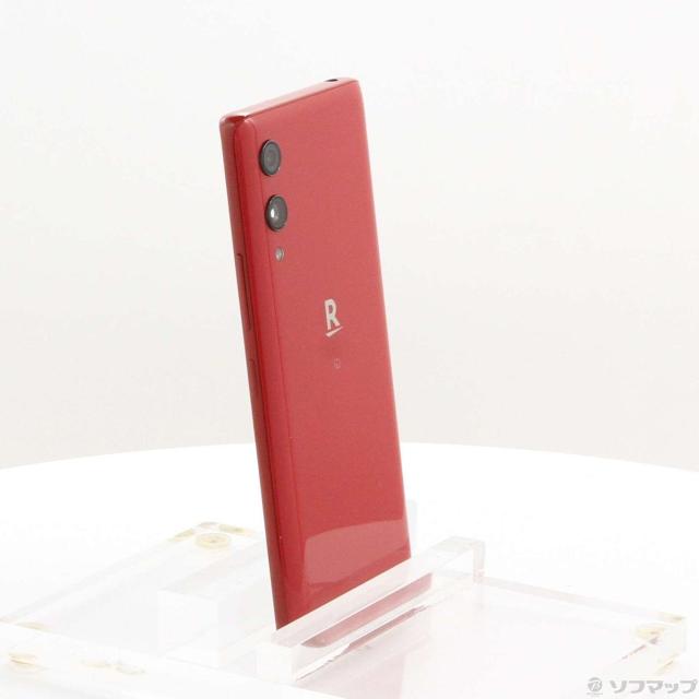 中古)楽天 Rakuten Hand 64GB クリムゾンレッド P710 楽天 SIMフリー