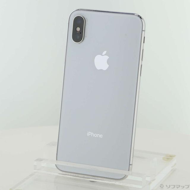 (中古)Apple iPhoneX 64GB シルバー MQAY2J/A SoftBank(269-ud)
