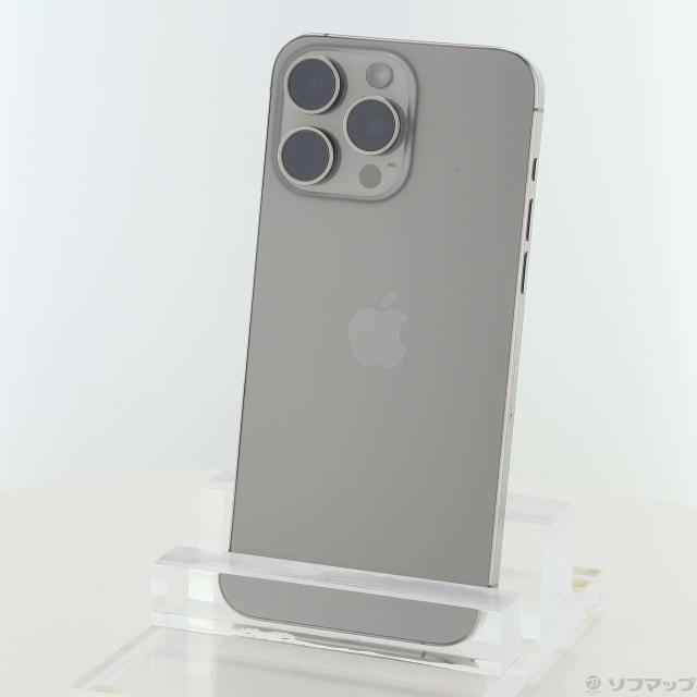 (中古)Apple iPhone15 Pro Max 256GB ナチュラルチタニウム MU6R3J/A SIMフリー(377-ud)