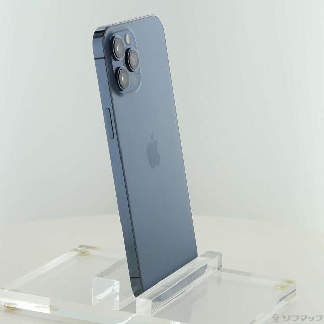 (中古)Apple iPhone12 Pro Max 256GB パシフィックブルー MGD23J/A SIMフリー(377-ud)