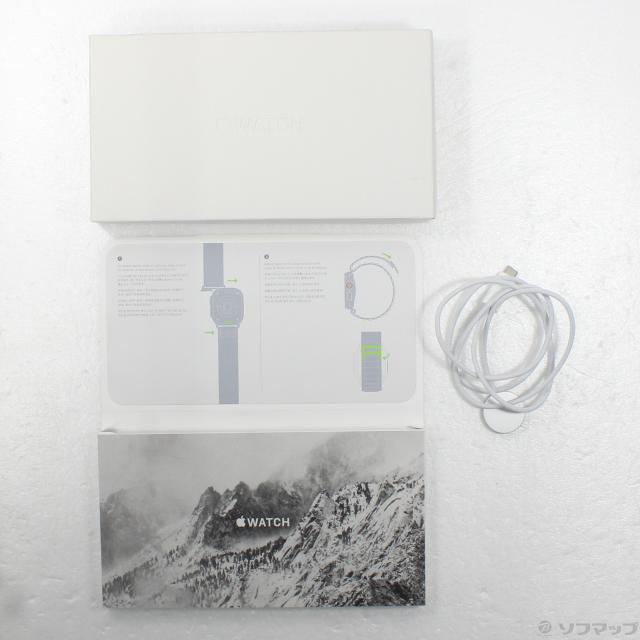 (中古)Apple Apple Watch Ultra GPS + Cellular 49mm チタニウムケース スターライトアルパインループ(344-ud)_4
